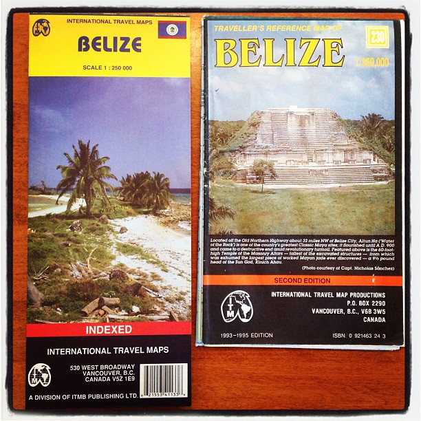 Old and New Belize Maps